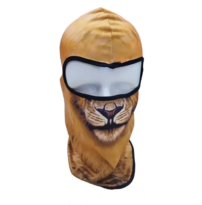 Vente chaude 3D Cap Chien Animal masque facial Sports de Plein Air Vélo Vélo Moto Masques Ski Capuche Chapeau Voile Balaclava UV Masque Complet