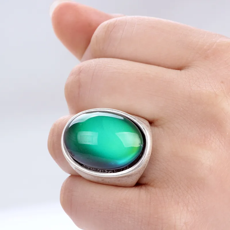 Beautiful Bohemia Retro Mood Stone Emotion Feeling Color Change Ring RS019-024