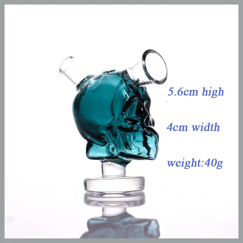 Hookahs Nieuwe Mini Glas Bong Speciale Skull Design DAB Rigs Hoge Kwaliteit Waterleidingen Kleine Bubbler