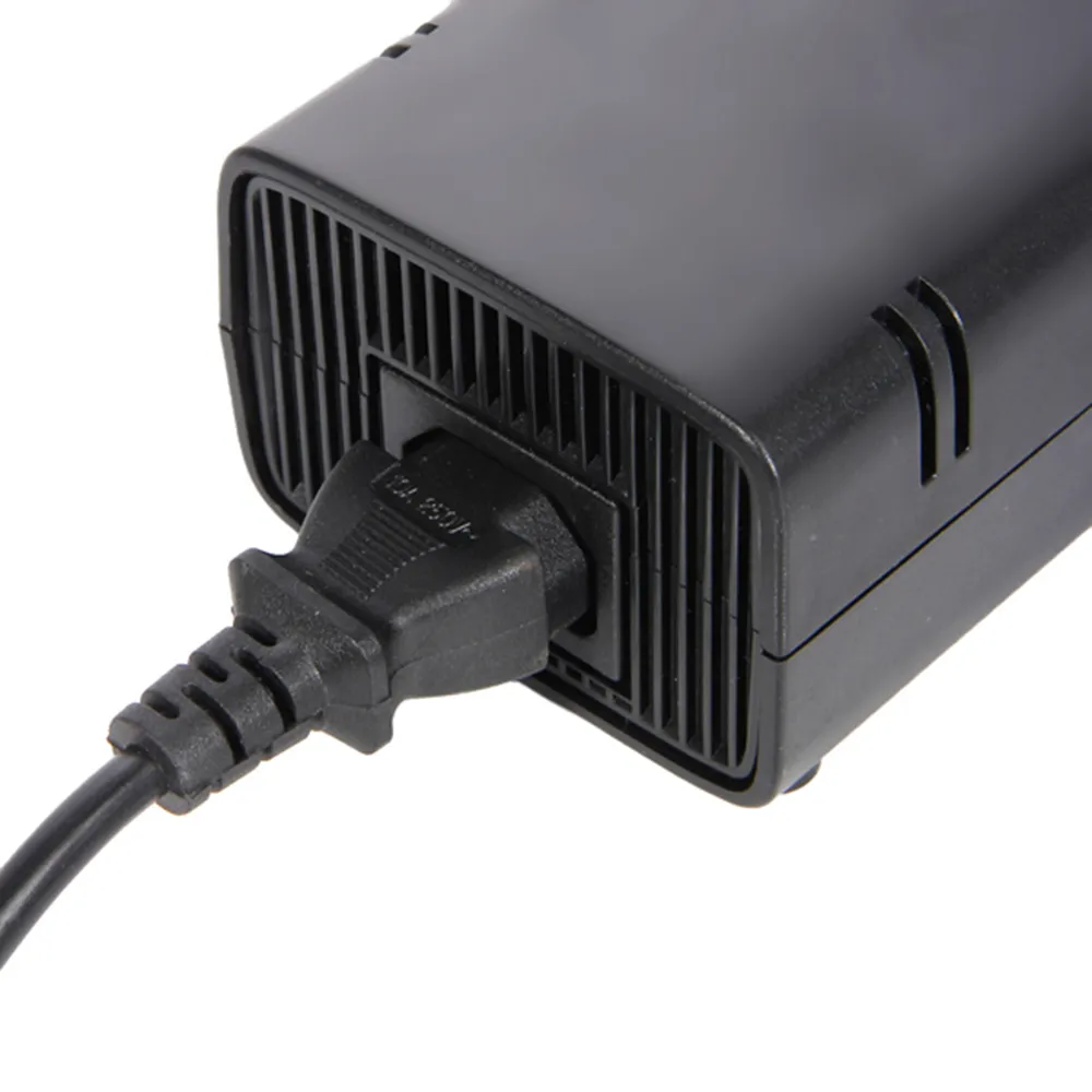 X360SLIM EU US Plug AC Adapter Strömförsörjningsladdare med kabel för Xbox 360 Slim S -konsol DHL FedEx EMS Ship8901990