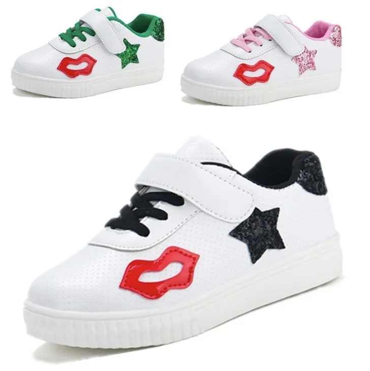 2018 Nova Venda Quente Moda Baby Baby Stars Sapatos Casuais Feminino Sneakers Crianças Zapatillas Deportivas Mujer Amantes Sapatos Femininos