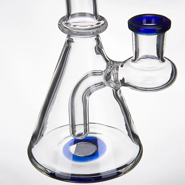 Tuyaux d'eau en verre de fumée Pyrex Bongs 14mm joint femelle Bong Pipe à fumer Dab plates-formes pétrolières barboteur narguilés bécher 943