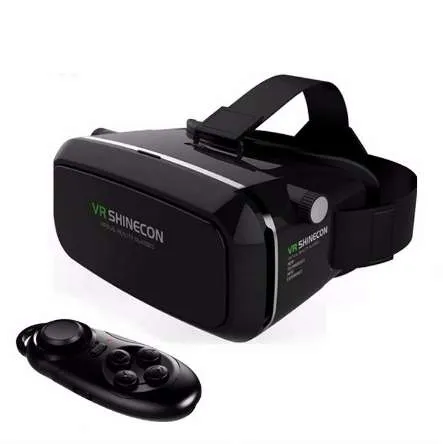 Vendas quentes! Novo Shinecon VR Google VR com fones de ouvido VR Virtual Reality 3D óculos para 4,5 - 6,0 polegadas Smartphone