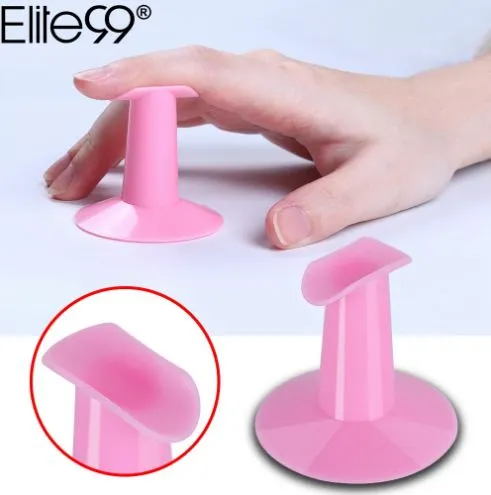 Elite99 Supporto per dito per unghie di colore rosa 1 pezzo Staffa per dito Nail Art Supporto per dito Strumento per forma di unghie Accessori per manicure Strumenti