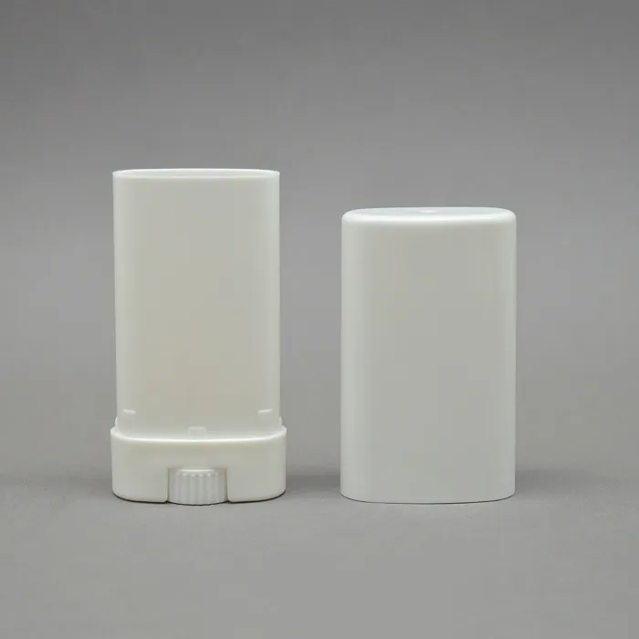 15g White/ Transparent Flat Empty Lipstick Tube DIY Lip Balm Tube with Big Volume Deodorant Tubes