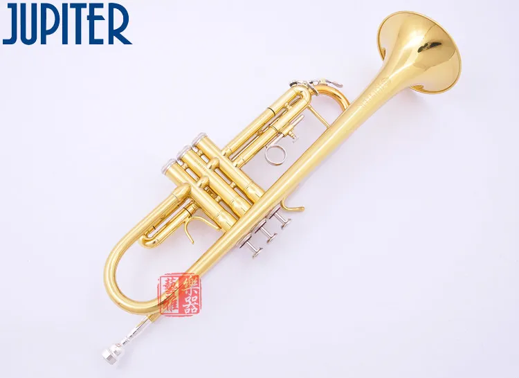 JUPITER JTR-408 Trompette Sib Professionnelle En Laiton Or Laque Trompette Perform Instruments Avec Étui Et Embouchure Livraison Gratuite