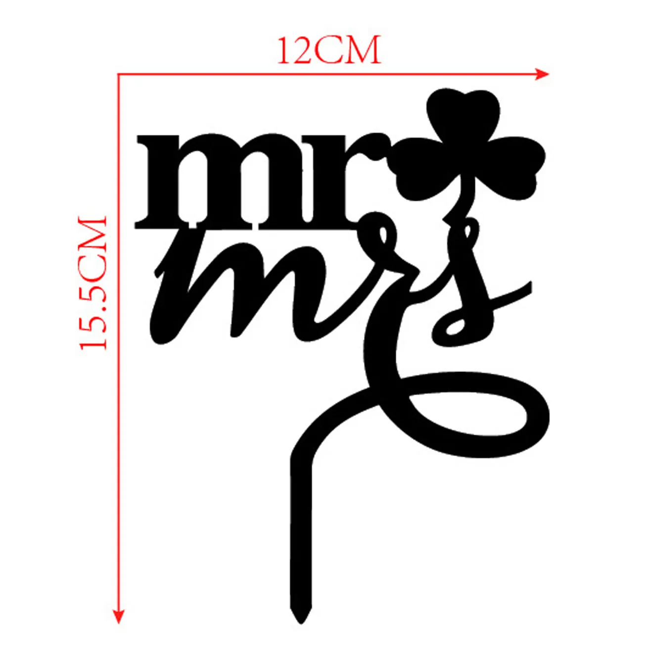 Feis whole arcylic Mr and Mrs words inserted card cake topper wedding decoration cake accessory2918105