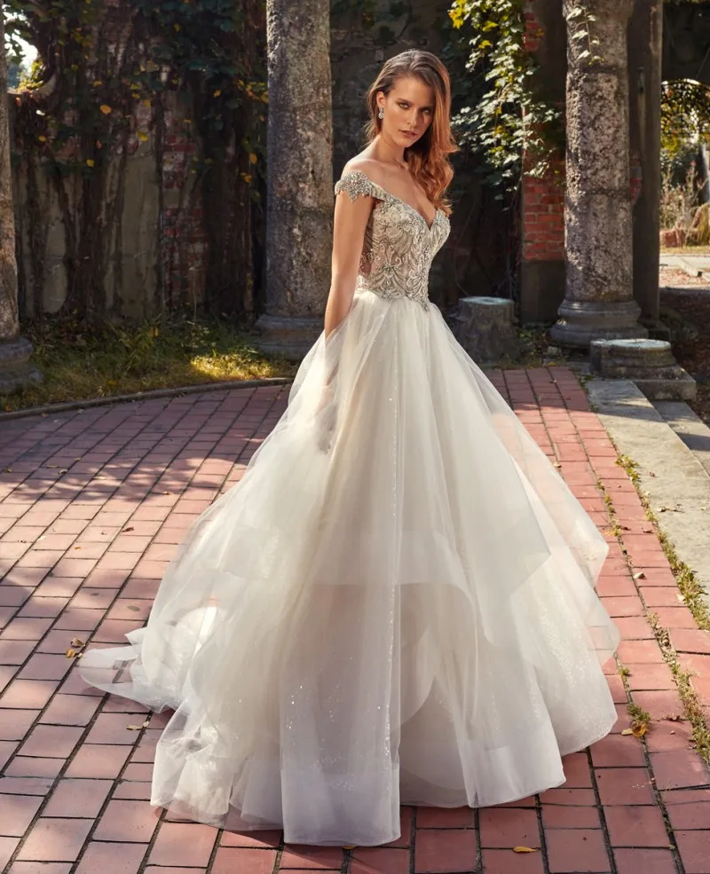 Eve Of Milady 2019 Wedding Dresses Lace Appliqued Wedding Bridal Gowns  Backless Off Shoulder Tulle A Line Robes De Soirée From 114,63 €