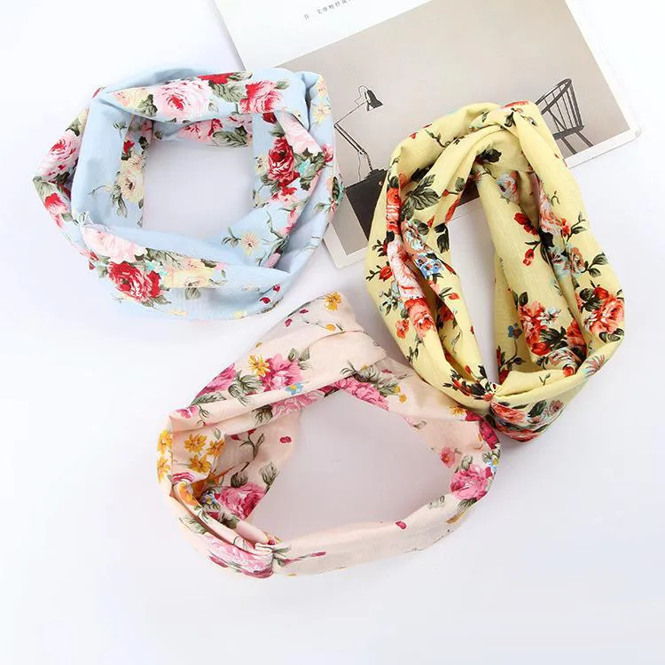 Fascia Capelli Boho Donna 4 Pezzi | Turbante Elastico Sportivo | Per Yoga E Sport - Foto 6