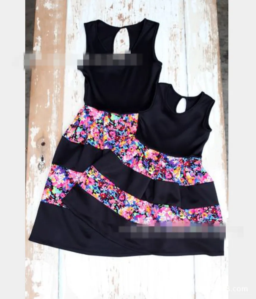 princess polly baby blue dress Mommy (Small) and Me (2-4 Years) Matching Dresses Black And White With Red  Skirt