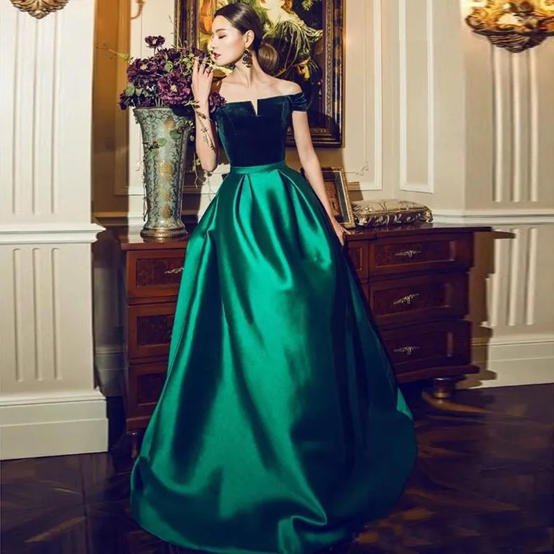 green emerald velvet dress Sage Green Chiffon Bridesmaid Dress A-Line Floor-Length main image 0