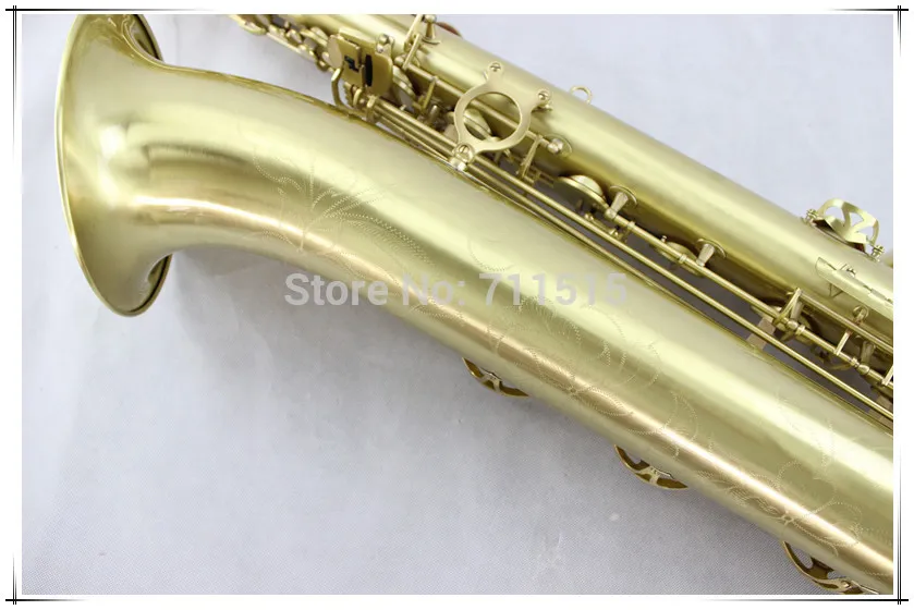 New Arrival MARGEWATE Baritone Saxophone Brass Body Matte Gold Plated Surface High Quality Musical Instrument With Case Mouthpiece