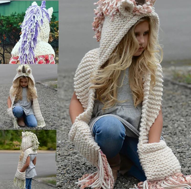 Knitted unicorn hat hot sale