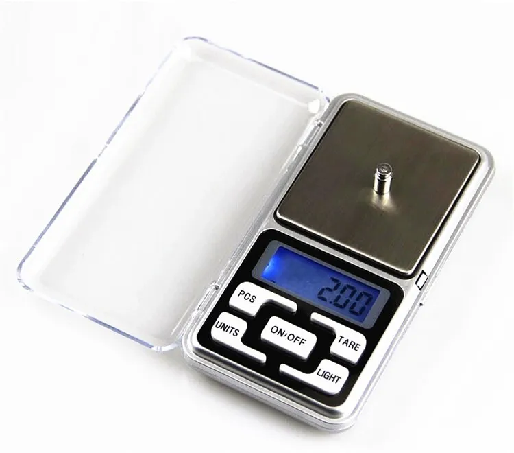 Mini escala de bolsillo electrónico 200g 0.01g Jewelry Diamond Scale Balance Pantalla LCD con paquete de venta al por menor 15pcs