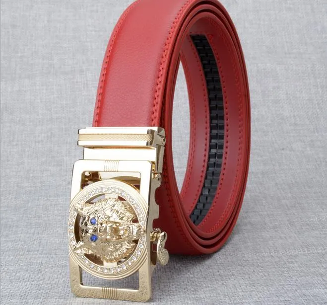 2018 cinto de grife de marca de luxo lobo com fivela de diamante cintos para homens mulheres cintura couro belt1379208