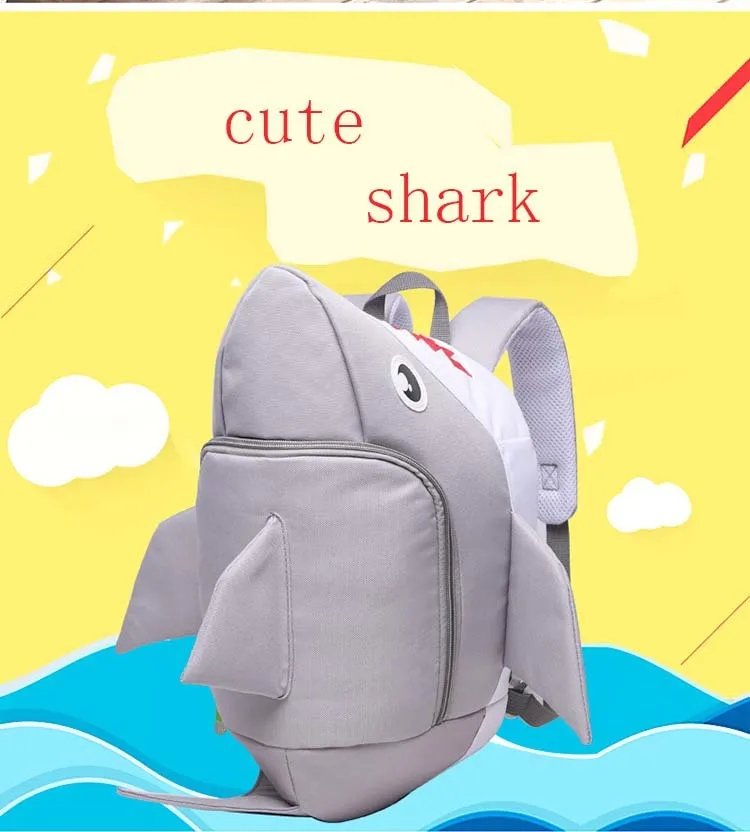 Riñonera de tiburón de dibujos animados para niños y niñas pequeños, Negro 