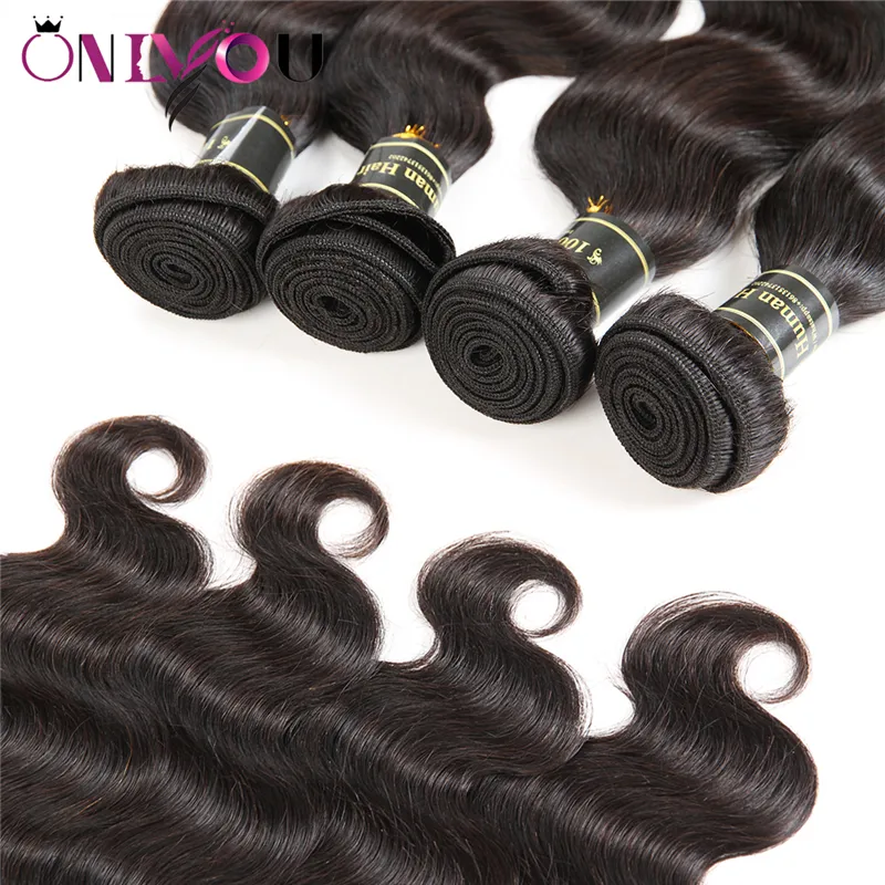 9A Brazilian Virgin Human Hair Extensions 10 bundles Weaves Bundles Silky Straight Body Deep Water Wave Kinky Curly Human Hair Wef1746270