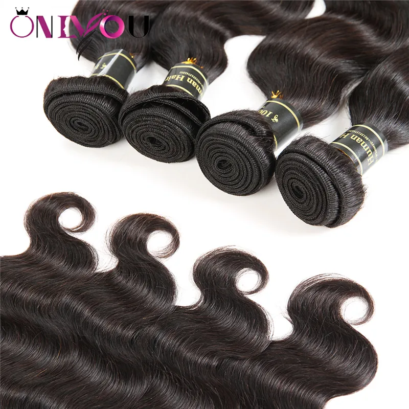 9a Brazylijskie dziewicze Human Hair Extensions 10 Raints Tkaczy Sinkistyczne proste ciało głębokie fala wodna Kinky Curly Human Hair Wefts