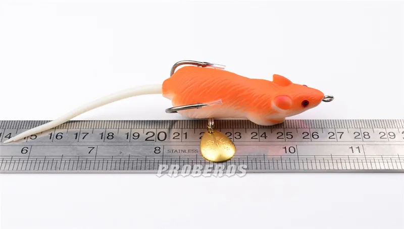 LikeLife Mouse Spinnerbaits Bass Artificial Aas 7cm 11.64G Zachte Siliconen Rubber Blackfish Catfish Freshwater Fishing Lure