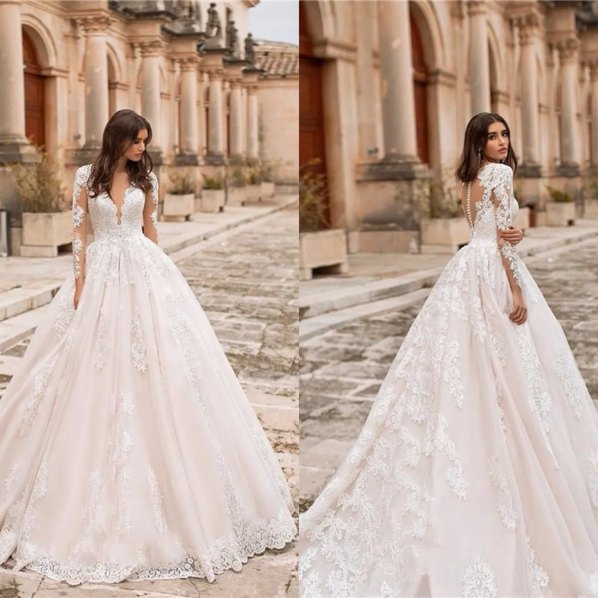 abiti pomposi vestito da sposa gonfio