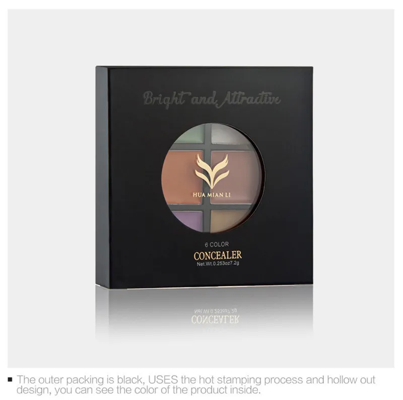 Nytt Kina Märke HUAMIANLI Bright and Attraktiv Concealer Palette 3 Style Face Contour Palette Högkvalitativ DHL Shipping