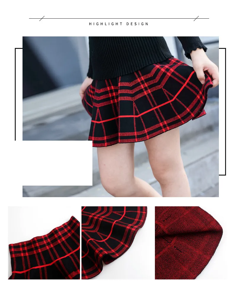 Étudiants plaid jupe rouge filles tutu bébé jupe noël arc-en-ciel enfants jupes tutu jupe moelleux pour fille danse robe de bal de parti