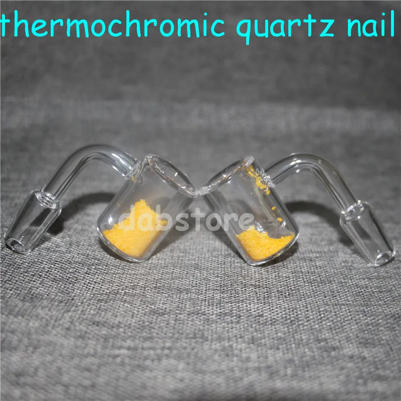 Ersatz für Quarzschale, VS-Quarz-Thermochrom-Eimer-Banger, Domeless-Thermo-Banger-Nägel, 14 mm, männlich, weiblich, 25 mm