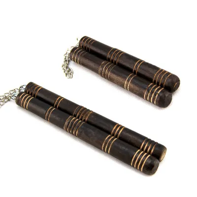 كبير صغير خشبي الننشاكو Nunchakus بروس لي الكونغ فو الننشاكو الأداء الممارسة شحن مجاني