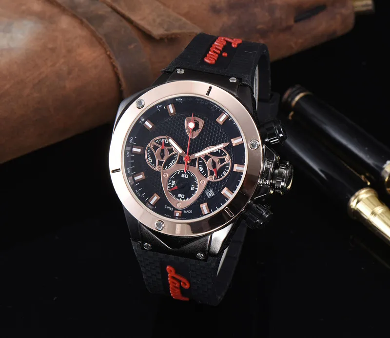 Acquistare Uomini Di Alta Qualità Orologio Al Quarzo Cronografo Uomini Orologi  Lamborghini Tachymetre Sport Racing Cassa In Oro Rosa Di Gomma Pam Orologio  Da Polso Spedizione Gratuita Economico | Consegna Veloce E