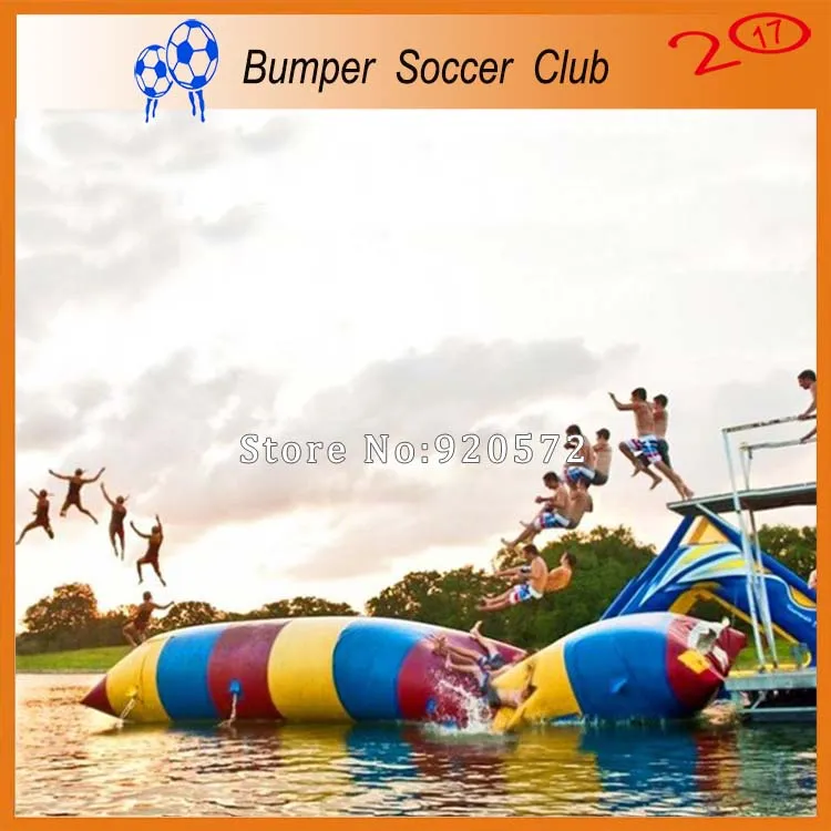 Free Shipping 5x2m Popular Water Game Hot Inflatable Water Blobs Jump Balloon ,Water Trampoline Blob For Sale