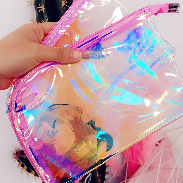 haute qualité laser couleur paillettes porte-monnaie dessin animé mignon licorne animaux zéro portefeuille belle pièce sac