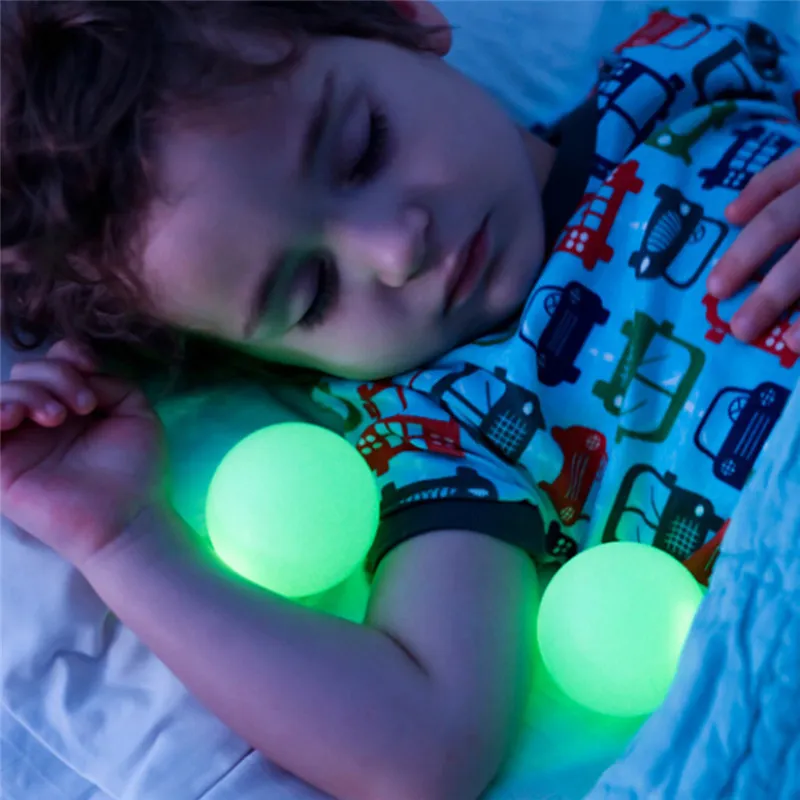 Creative Champroom Kids Gift Rainbow LED COLORFUR LED LETURE LEMILLE LED LED GLOWS LED avec balles amovibles Enfants Sleeping Toy7240778