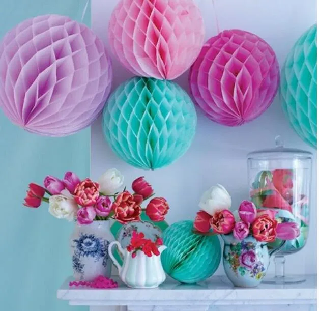 6 Decorative Paper Balls Tissue Party Decorations Paper Ball