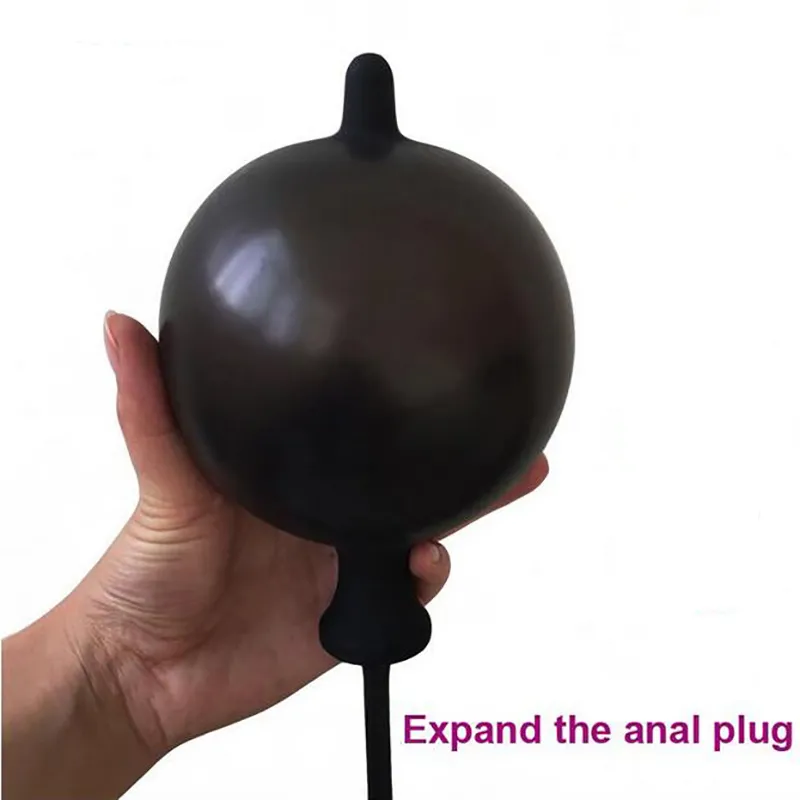 Anal Dildo Inflatable Butt Plug Expandable Inflate Anal Plug Dildo Air-filled Pump Sex Toy for Men Woman Gay Anal Vibrator