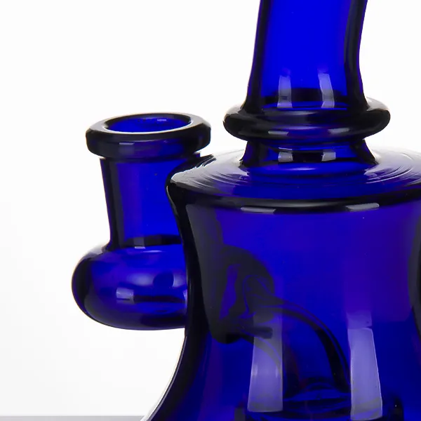 Bang en verre Pipes à eau 14mm femelle Accessoires pour fumeurs Nid d'abeille Perc bleu Bongs Heady Mini Pipe wax Oil Rigs petit barboteur Narguilé bécher