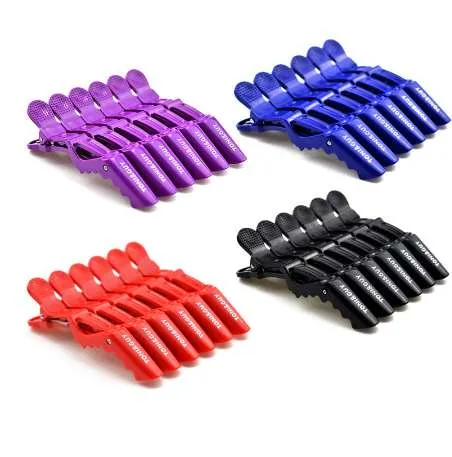 6pcs/lote de salão de salão profissional clipes de cabelo diy cabeleireiros