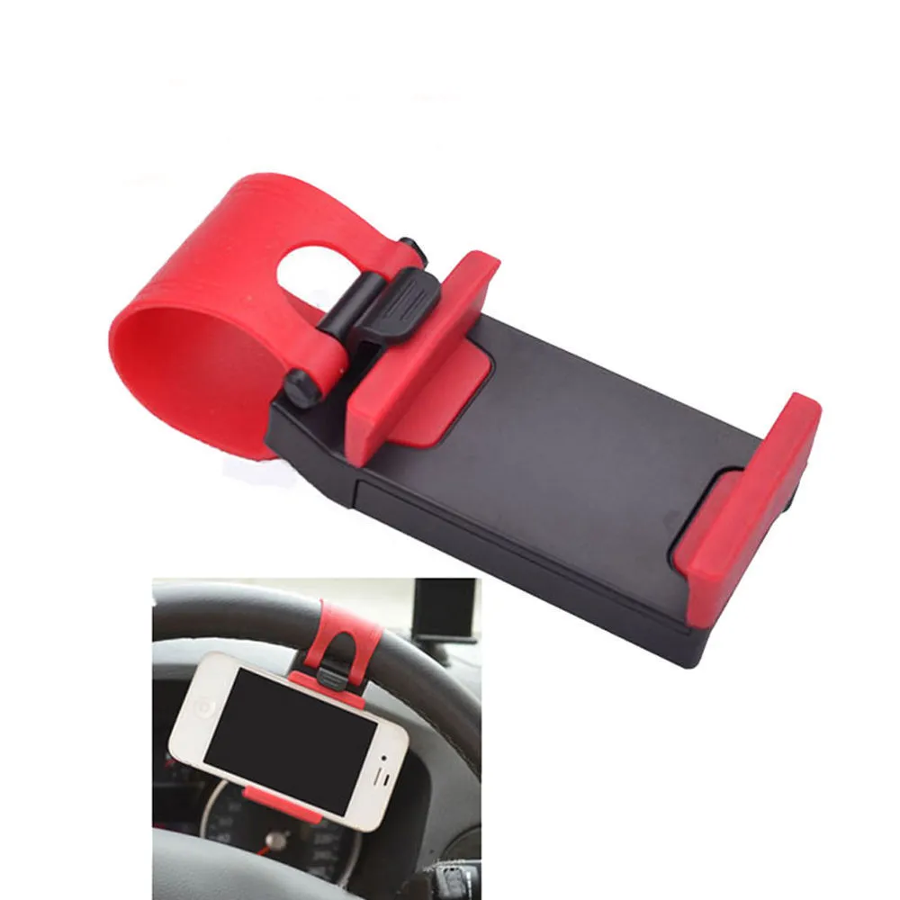 2019 Car Steering Wheel socket phone Holder universal cell phone Clip Mount car Holder for 50-80mm iPhone Samsung DHL 