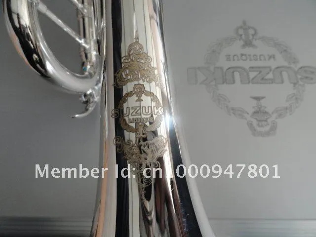 Suzuki Exquisite Bb Trumpet Silvering Surface 965 Brass Instruments High Quality Professional Trumpet For Students 