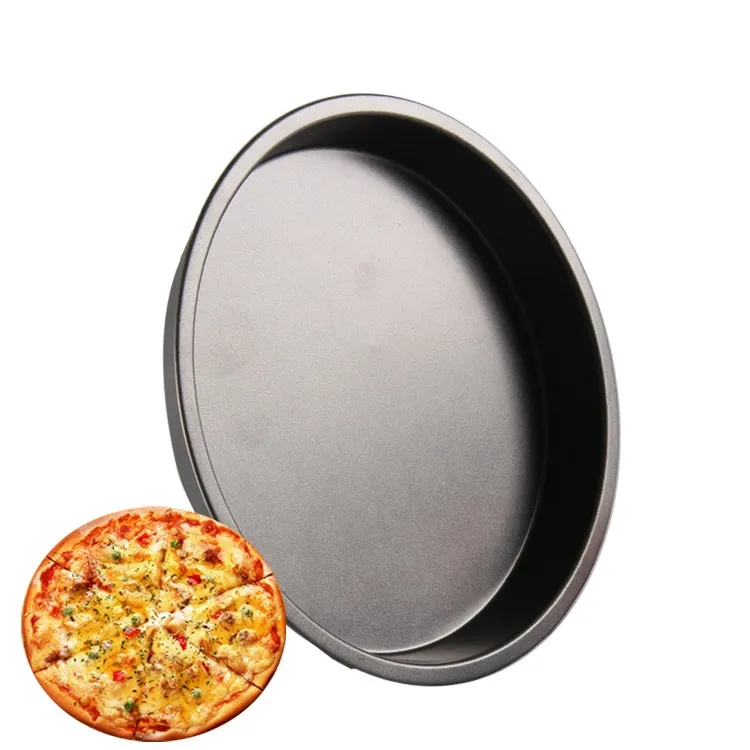 Aço Carbono Não-stick Pizza Assar Pratos 6 "7" 8 "Ferramentas de Pastelaria de Assar Pizza Molde Bakeware Pans De Pizza