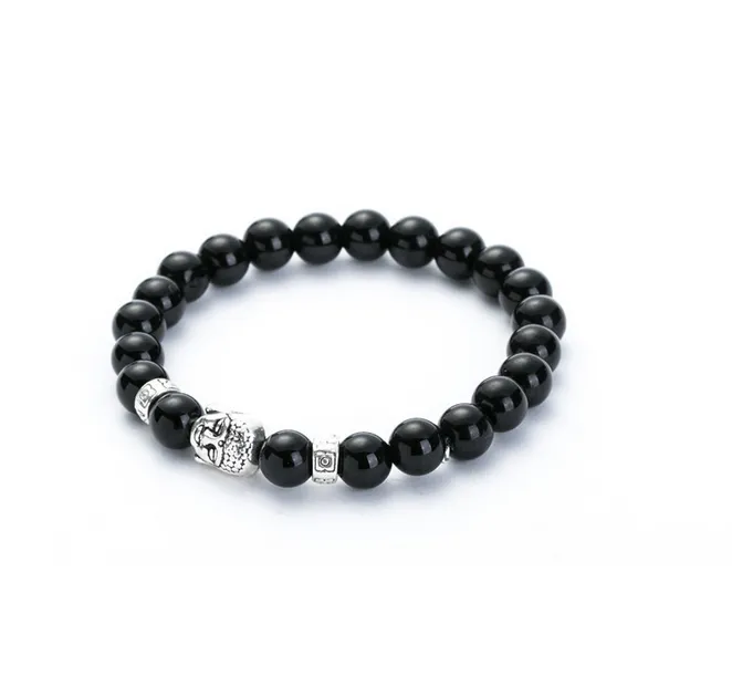 Natural Stone Buddhist Buddha Meditation Beads Bracelets For Women men Jewelry Prayer Beads Mala Bracelet