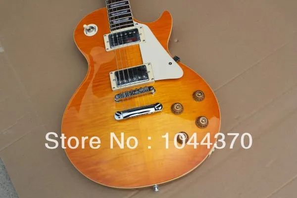 2013 New Arrival Custom Shop LP Guitar natural Wood color Electric Guitar Free Shipping