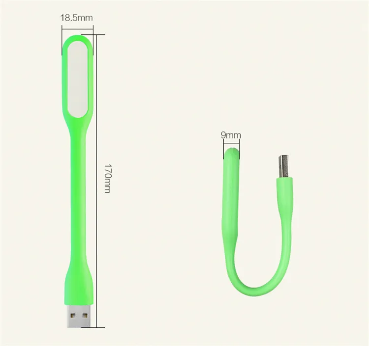 OEM USB LED 램프 LED 휴대용 휴대용 유연한 구부러진 Xiaomi USB 빛 노트북 노트북 태블릿 전원 은행 USB 가제트에 대 한