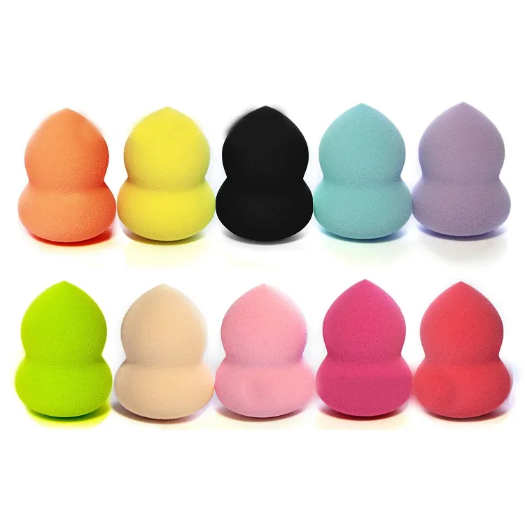 Atacado Esponjas de Maquiagem Pro Beauty Sponge Foundation Blending Sponge Aplicators Puff Puff 10 Cores 32 * 46mm