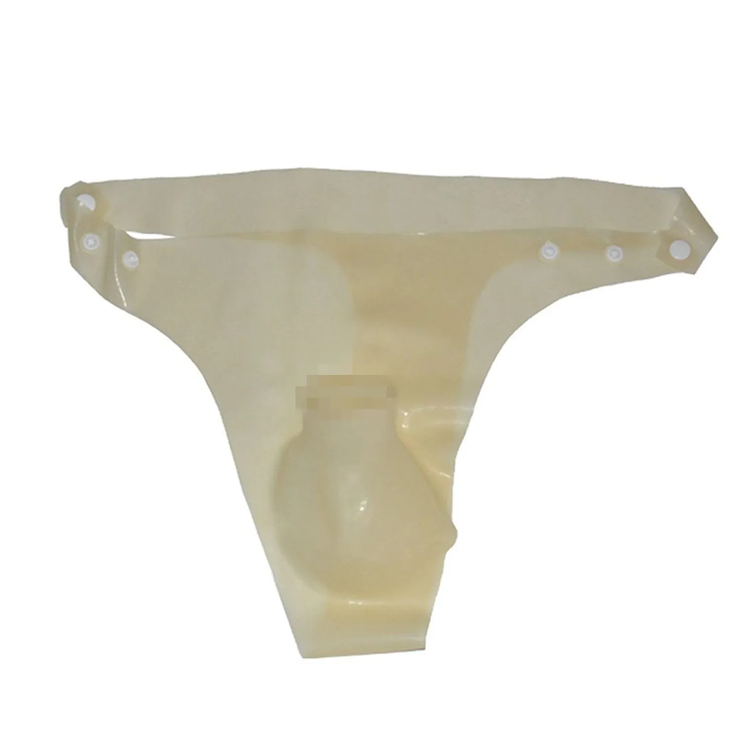 Latex heren ondergoed ultradunne rek 3 verstelbare knoppen G-string lingerie