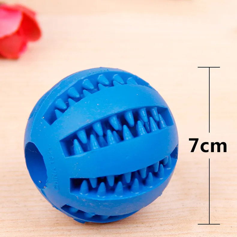 Здоровые зубы очистки мяч еда лечить диспенсер Pet натуральный каучук стоматологическая лечить оральный игрушка жевательные игрушки для домашних животных здравоохранения