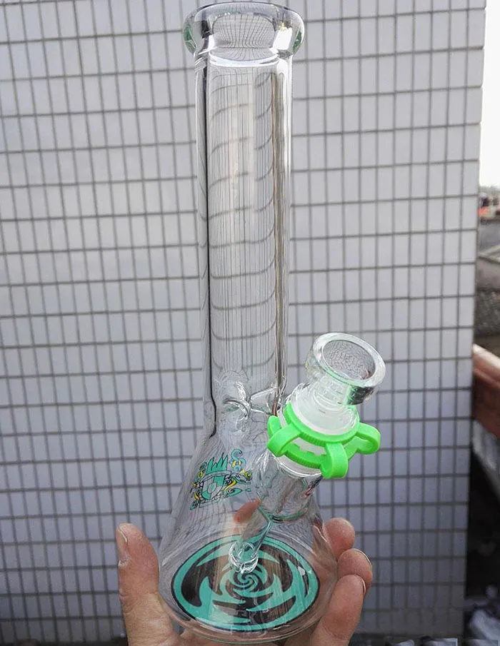 Online Shop 5mm Glas Dikke Bong met Wand Percel Duidelijke Dikke Waterpijpen Beker Bongs Waterleidingen Percolator Beker Base Hookah