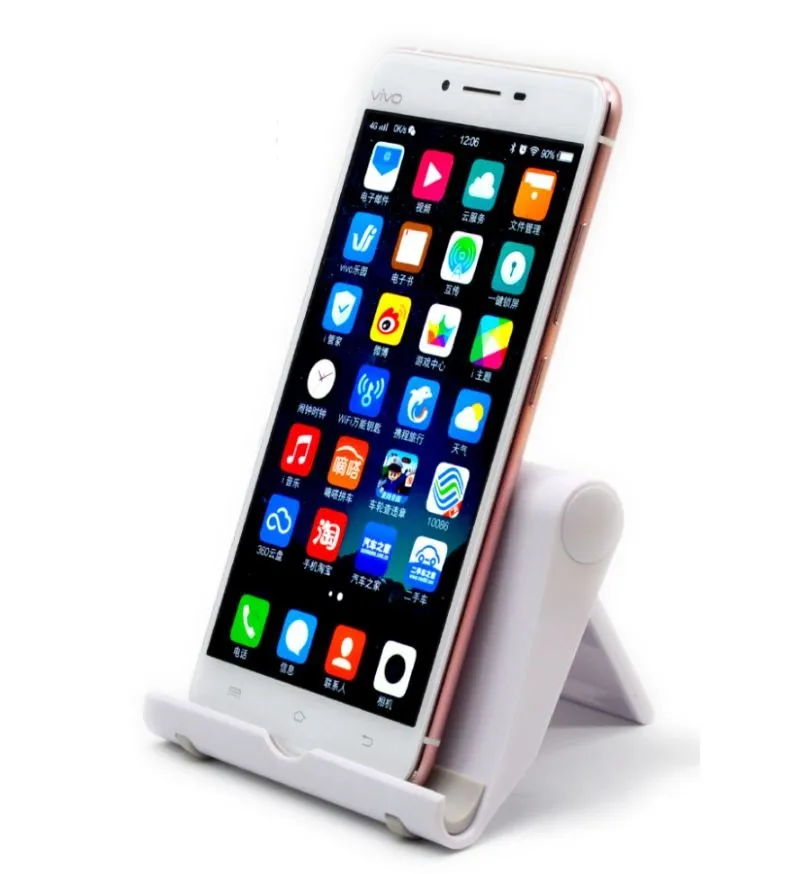 iPhone xの新たに電話ホルダーx 8折りたたみ可能な携帯電話タブレットスタンドデスクホルダーサムスンhuawei tablet8581206