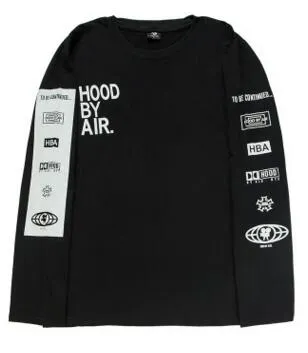 新しい2024メンズフードバイエアロングスリーブティーシャツmanヒップホップTシャツ