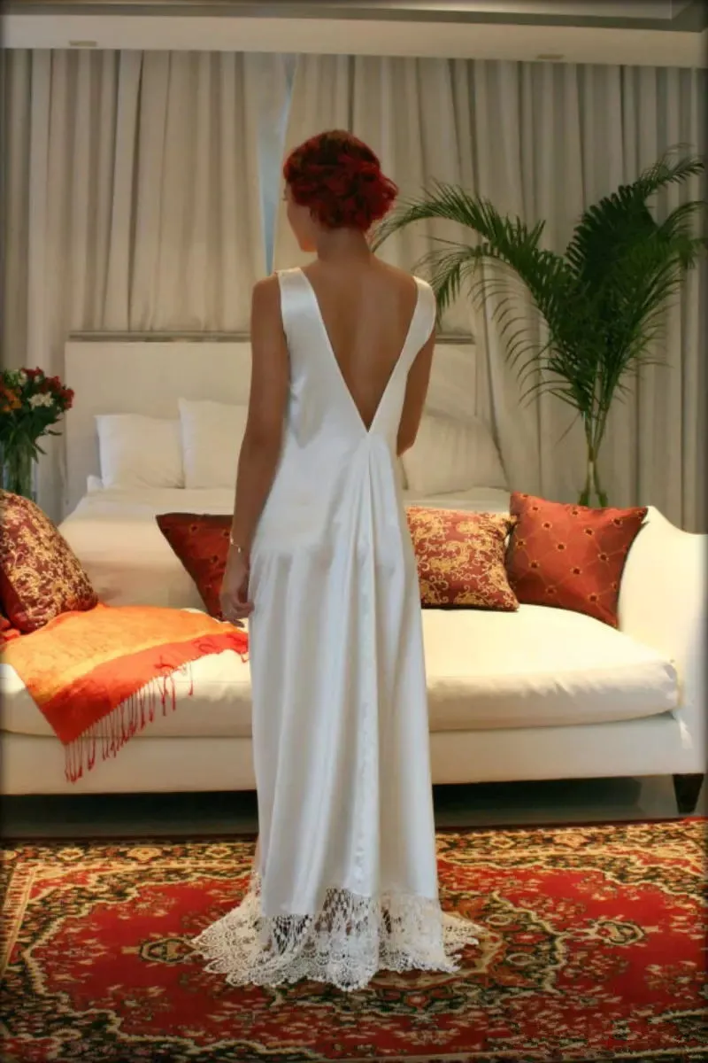Chic Long Sleeves Real Silk Bridesmaid And Bride Robes Custom Made Bathrobe Wedding Party Robe For Women Floor Length Lace Sleepwear