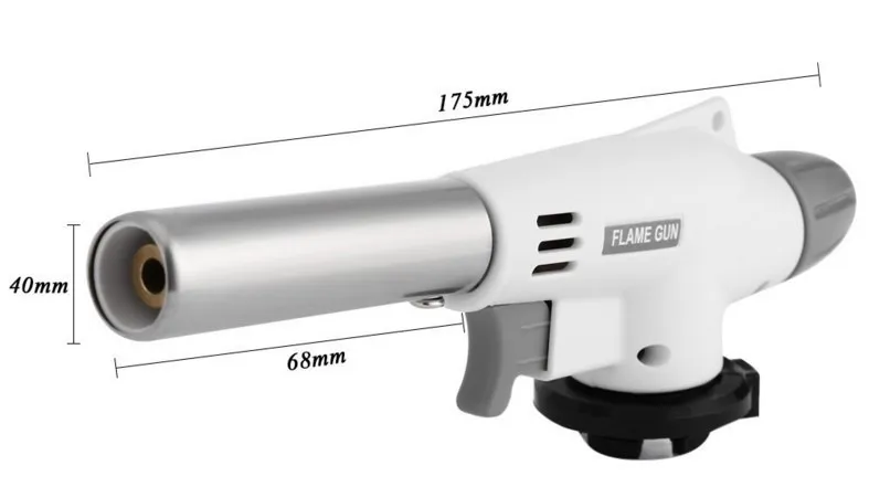 1350c Refillerbar Butane Gas Portable Torch Vindtät Jet Flame Lättare Multy Bong Kök Kulinarisk Gas Torch